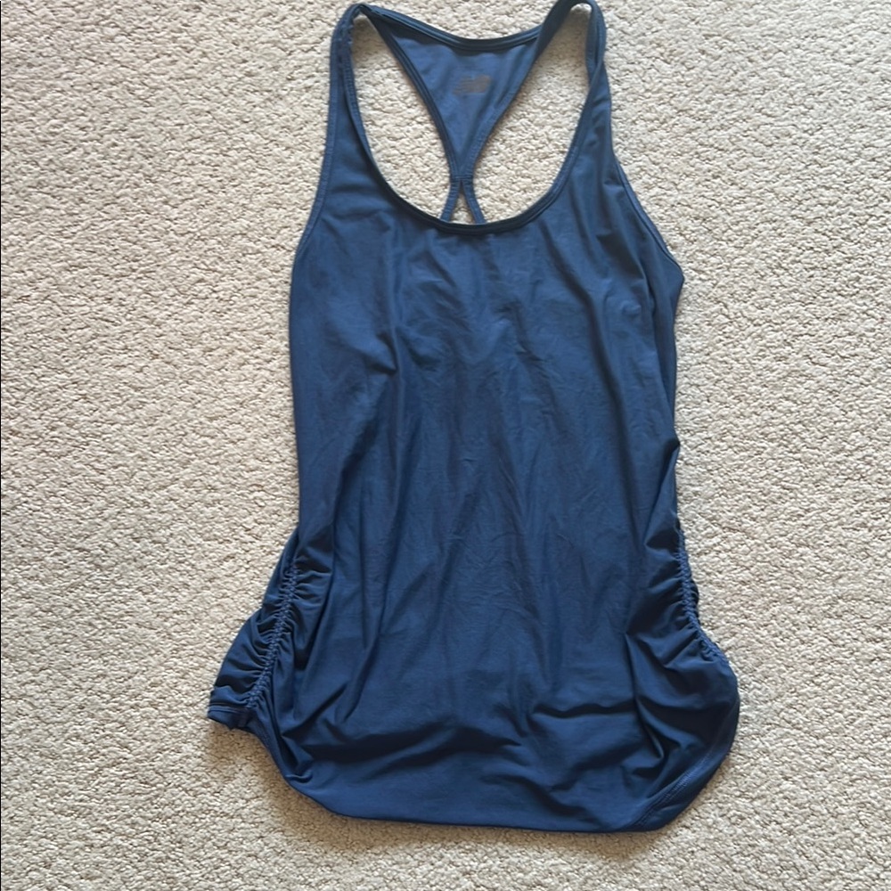 Women's Blue Racerback Tank Top